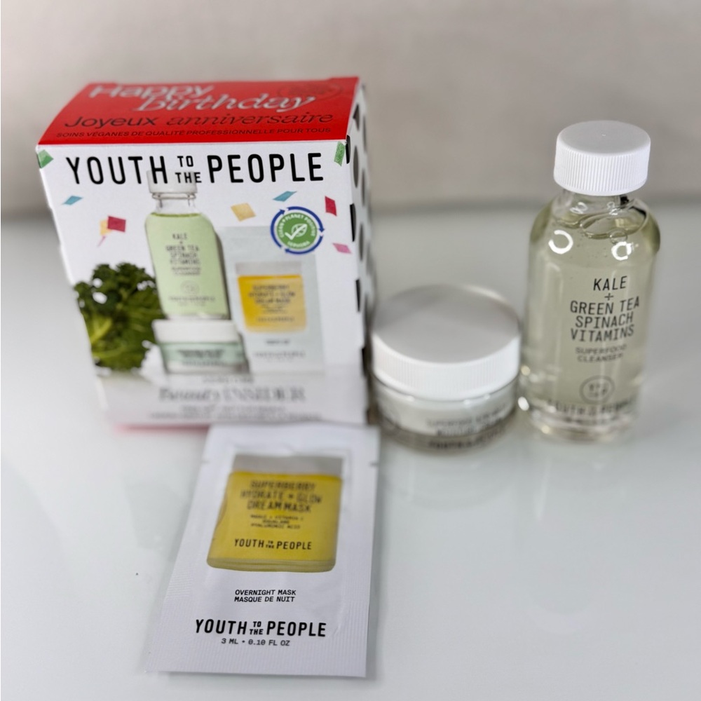 Youth to the People Skincare Cleanser Cream Mask 3pc Gift Set Sephora Beauty